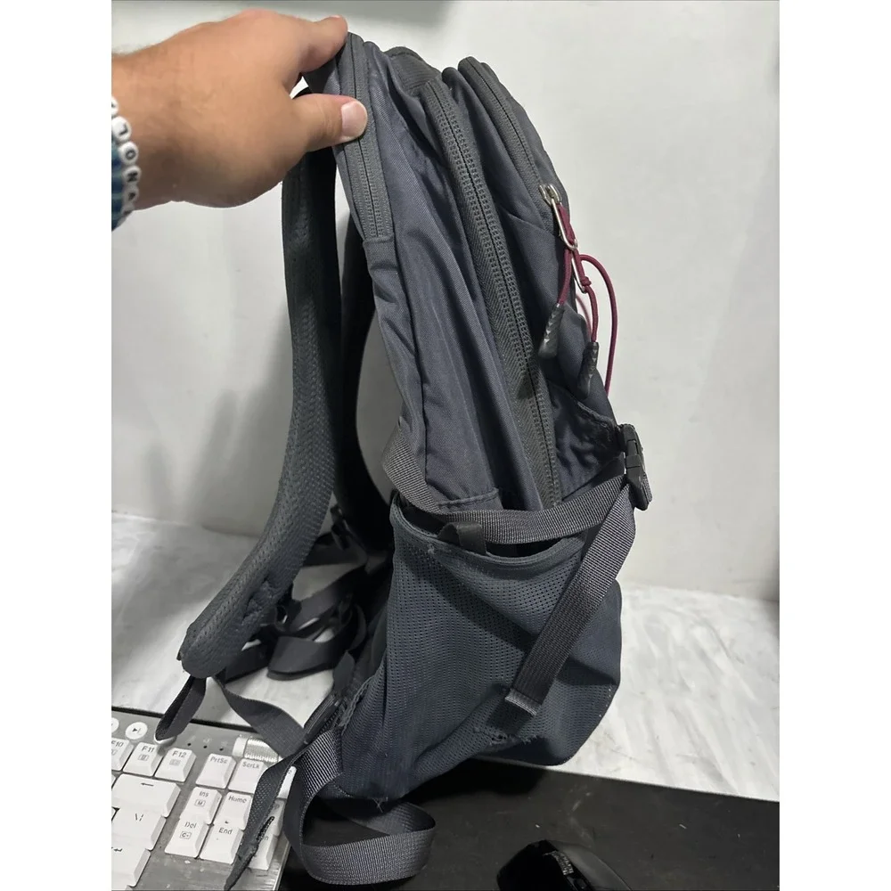 The North Face Borealis Gray Backpack Inside Stains And Ripped Pocket